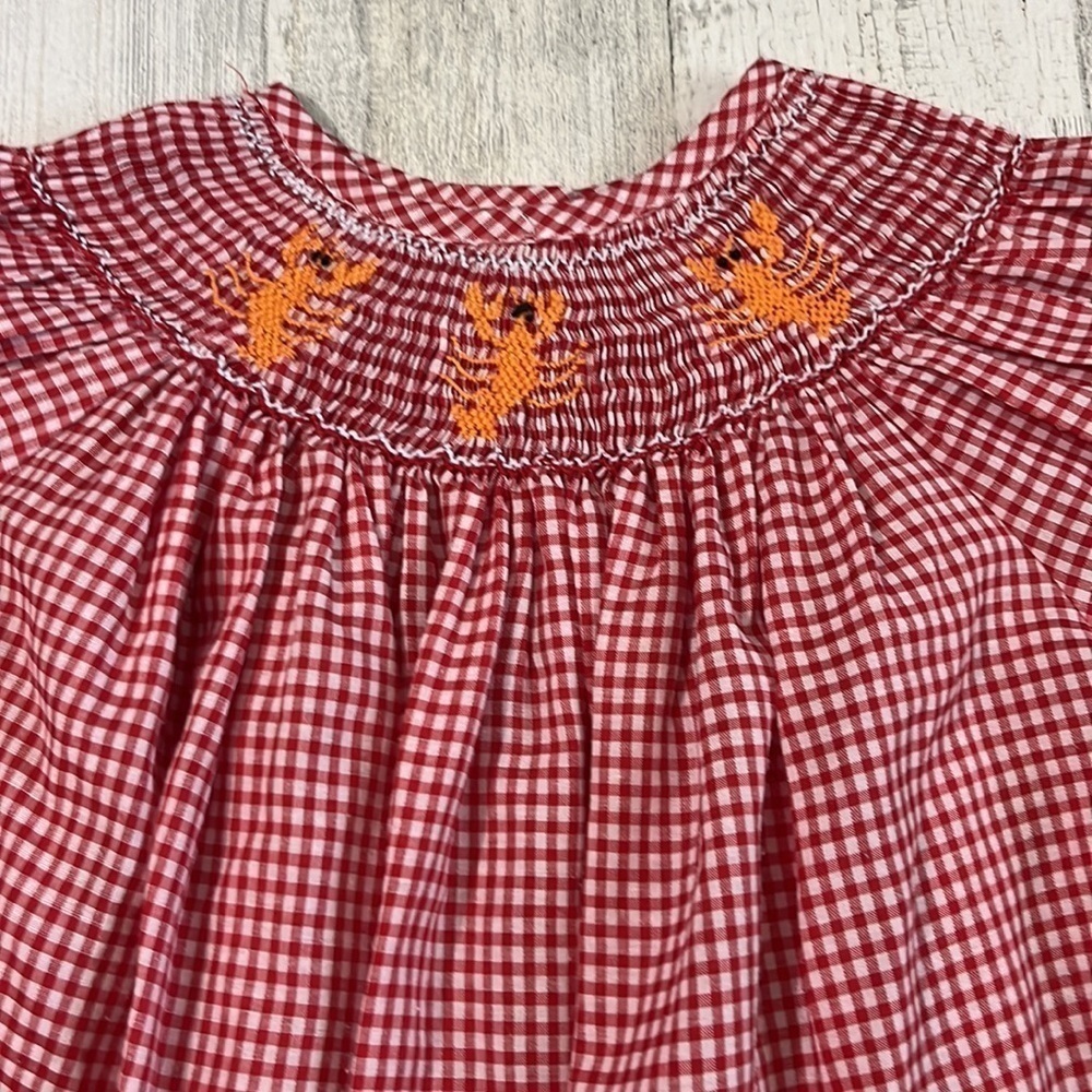 Windmill Kids Lobster Smock Dress Size 4T - Picture 2 of 8